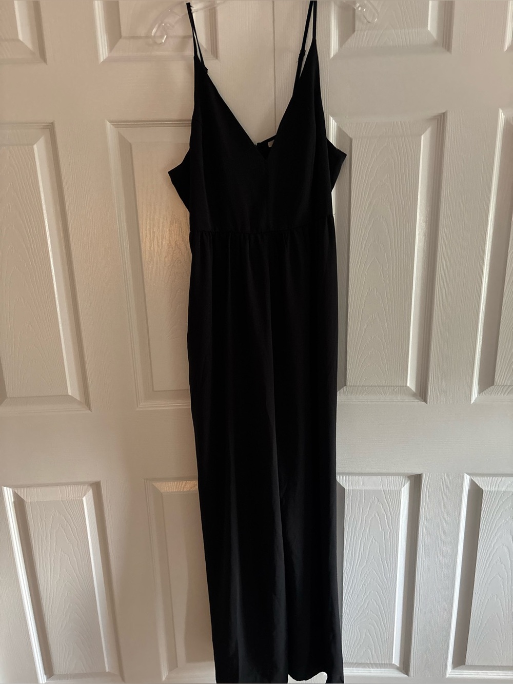 Classic Black Spaghetti-Strap Maxi Dress